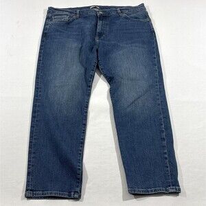 Ash & Erie Jeans Mens Blue Stretch Denim Straight Leg Mid Wash Pants Sz 38x26